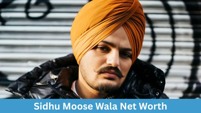 Sidhu Moose Wala Net Worth